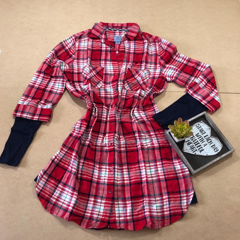 Jane and Bleecker Flannel Top size S